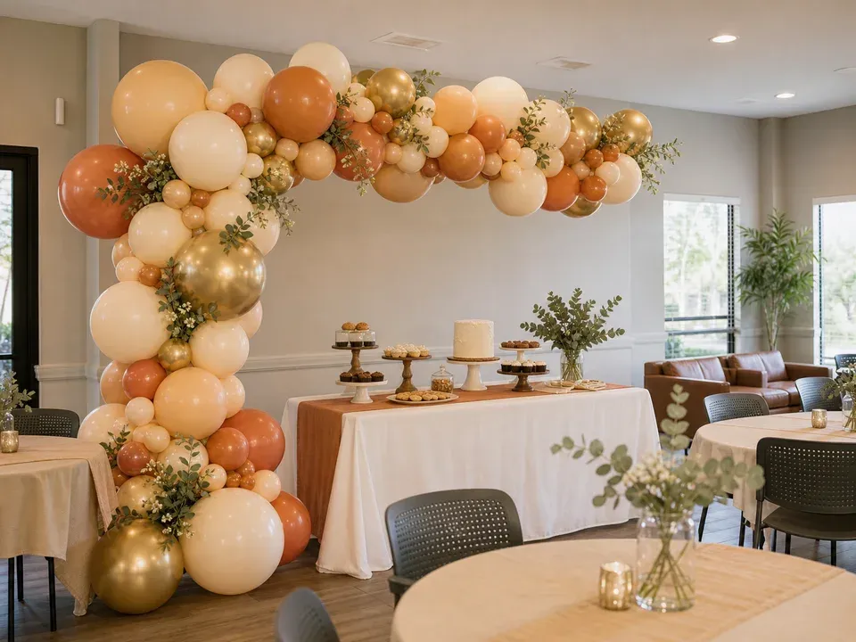 Balloon decor installation for events in Kyle, Texas